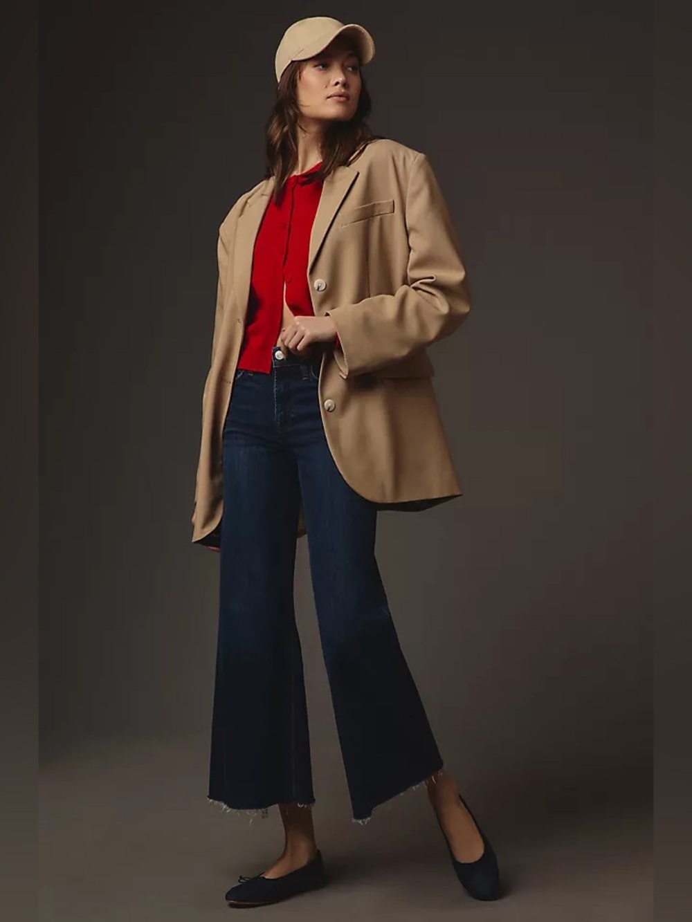 FRAME Le Palazzo Crop High Rise Wide Leg